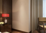 Papel pintado desprendible moderno beige puro tejido no- para el dormitorio, hotel