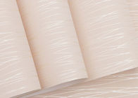Rayas grises y decoración desprendible moderna rosada blanca Eco del hogar del papel pintado - amistoso