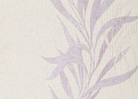 El estilo asiático grabó en relieve el papel pintado blanco, papel pintado impermeable del modelo de la hoja