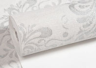 Material lavable los 0.53*10M del vinilo del papel pintado moderno de la sala de estar del estampado de flores
