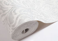 Material lavable los 0.53*10M del vinilo del papel pintado moderno de la sala de estar del estampado de flores