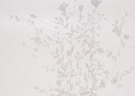 Papel pintado floral rústico de plata impermeable, papel pintado grabado en relieve desprendible del vinilo