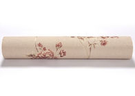 papel pintado rústico desprendible del estilo de los 0.53*10M, papel pintado grabado en relieve del estampado de flores