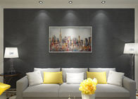 Negro modelado vinilo desprendible impermeable del papel pintado para las salas de estar