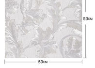 Estampado de flores grabado en relieve papel pintado de plata hermoso los 0.53*10M del vinilo del estilo rural