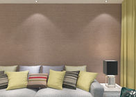 Recubrimientos de paredes grabados en relieve Brown impermeables, papel pintado moderno de la sala de estar del PVC