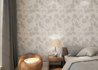Papel pintado impermeable del estilo rural del vinilo con el estampado de flores para el dormitorio