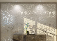 Papel pintado europeo desprendible tejido no- blanco del estilo para la sala de estar
