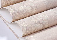 papel pintado europeo del estilo del PVC del rosa durable de los 0.53*10m para el dormitorio/la sala de estar