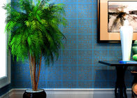Azul de la alta gama que broncea el papel pintado desprendible moderno de papel no tejido para la sala de estar