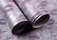 Papel pintado desprendible moderno púrpura del sitio del lecho para las paredes del dormitorio, a prueba de humedad