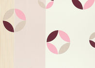 Rosa y papel pintado desprendible beige del PVC, papel pintado moderno para los dormitorios