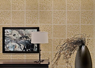 Papel pintado europeo no tejido marrón claro del estilo del Wallcovering para la sala de estar