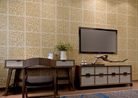 Papel pintado europeo no tejido marrón claro del estilo del Wallcovering para la sala de estar