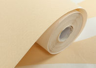 Papel pintado no tejido respirable suave amarillo/papel pintado de la decoración de la casa
