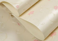Papel de empapelar del dormitorio/papel pintado floral rústico con los materiales del PVC, peso 1.5kg