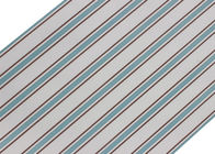 Recubrimiento de paredes no tejido rayado azul y gris desprendible del papel pintado los 0.53*10M