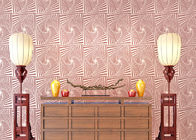 La sala de estar de color de malva rosada 3D se dirige el papel pintado con la tecnología de las gotas de la dispersión, estilo moderno