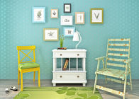 El cadmio 3D verde se dirige el papel pintado/el papel pintado del dormitorio de los niños con estilo simple