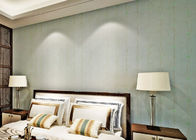 Dormitorio grabado en relieve ningún papel pintado auto-adhesivo del vinilo del pegamento con el modelo de la hoja, estilo europeo