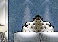 Papel pintado desprendible moderno azul de la mica de la piedra arenisca de la sala de estar del Wallcovering