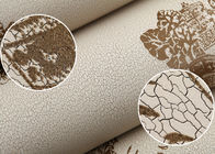 Broncear el papel pintado desprendible moderno con la grieta natural de la cerámica