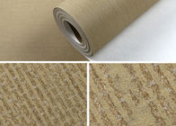 Wallcovering tejido no- impreso beige los 0.53*10M del sitio del lecho del papel pintado