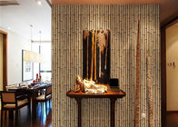 La naturaleza 3d de bambú se dirige el papel pintado, papel pintado del efecto de la sala de estar 3d para las paredes