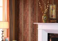Decoración europea impermeable del hogar del papel pintado del estilo para la sala de estar, guijarro/modelo de madera del grano
