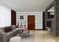 Decoración moderna de la casa del papel pintado del estilo 3d de la moda del modelo cuadrado con proceso grabado en relieve