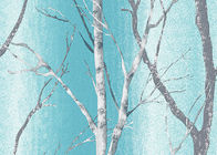 Papel pintado rayado contemporáneo de la decoración del taller de impresión del árbol con el material del PVC