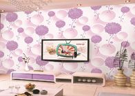 Papel pintado del dormitorio de los niños unisex del aislamiento de calor para el estampado de flores de la decoración