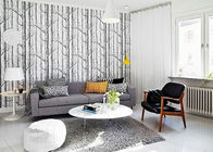 Papel pintado desprendible moderno ventajoso del árbol de abedul/papel pintado para la sala de estar los 0.53*10M