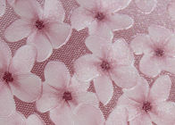 Papel pintado floral rústico del vinilo rosado del color con insonoro para el adornamiento casero