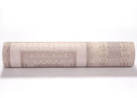 Modelo grabado en relieve a prueba de humedad de la tela escocesa del rosa del papel pintado del vinilo para el dormitorio