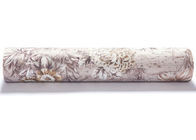 Papel pintado grabado en relieve ventajoso retro del vinilo, papel pintado purpúreo claro del estampado de flores