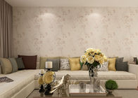 Papel pintado floral rústico del vinilo con el color rosa claro para la sala de estar