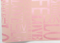 Papel pintado no tejido amistoso Eco- con el papel pintado inglés de las letras, rosado y blanco modelado