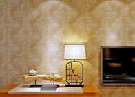 Papel pintado lavable del vinilo del estilo moderno, recubrimientos de paredes del vinilo con el modelo de oro de la hoja