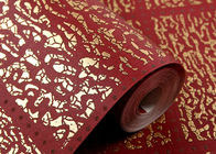 Telas escocesas rojas que broncean los recubrimientos de paredes contemporáneos a casa que adornan el papel pintado