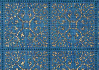 Azul de la alta gama que broncea el papel pintado desprendible moderno de papel no tejido para la sala de estar