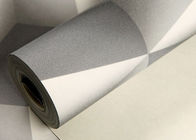 Colro gris 3D se dirige el papel pintado desprendible, papel pintado moderno geométrico del efecto 3D