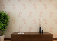 Papel pintado beige del estilo rural del estampado de flores/prenda impermeable no tejida del Wallcovering