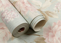 El papel pintado floral/PVC del país a prueba de humedad grabó en relieve el recubrimiento de paredes para la sala de estar