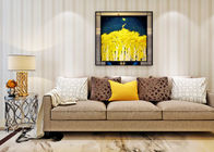 Wallcovering moderno no tejido del papel pintado casero del beige para la sala de estar, modelo de las rayas