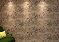 El sitio de estudio 3D se dirige la decoración/los papeles pintados florales del estilo del vintage, color de la casa del papel pintado del café
