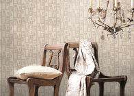 Papel pintado no tejido desprendible de la sala de estar del estilo del vintage con el modelo geométrico, antiestático