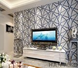 Wallcovering moderno del diseño geométrico del papel pintado los 0.53*10M del ante de la sala de estar 3D exportado